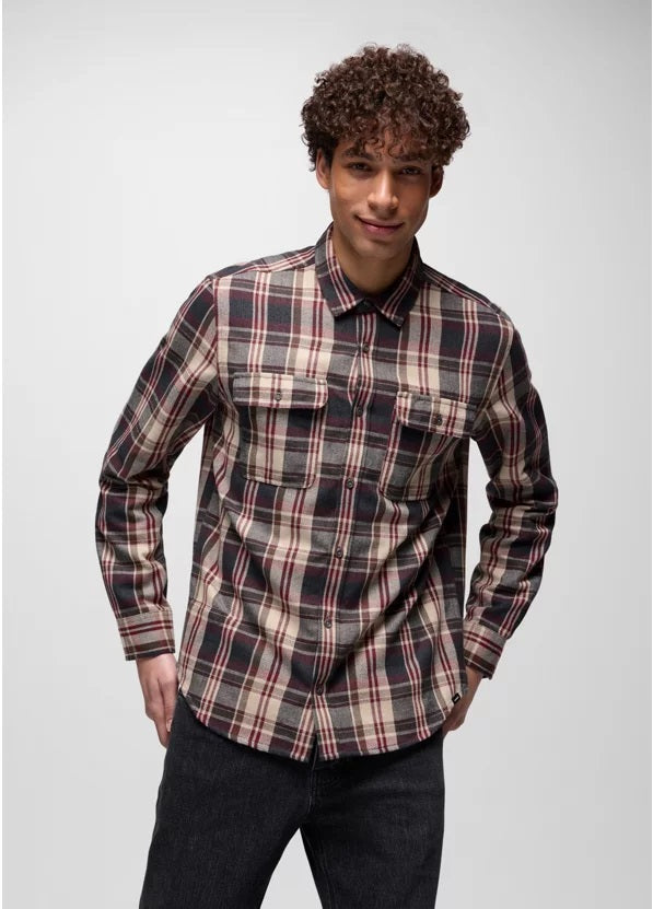 Westbrook Flannel Shirt- Deep Vino